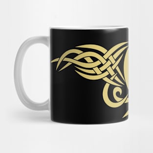 Fish is a sign of Jesus and the first Christians. Tattoo style. Mug